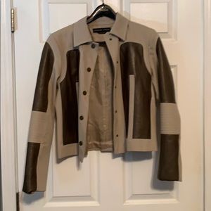 Adrienne vittadini leather/suede jacket